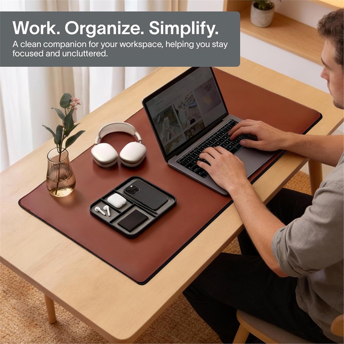คำแนะนำ     ถาดใส่ของหนังแท้สำ - Valet Tray Nightstand Organizer Leather บทวิจารณ์และราคา