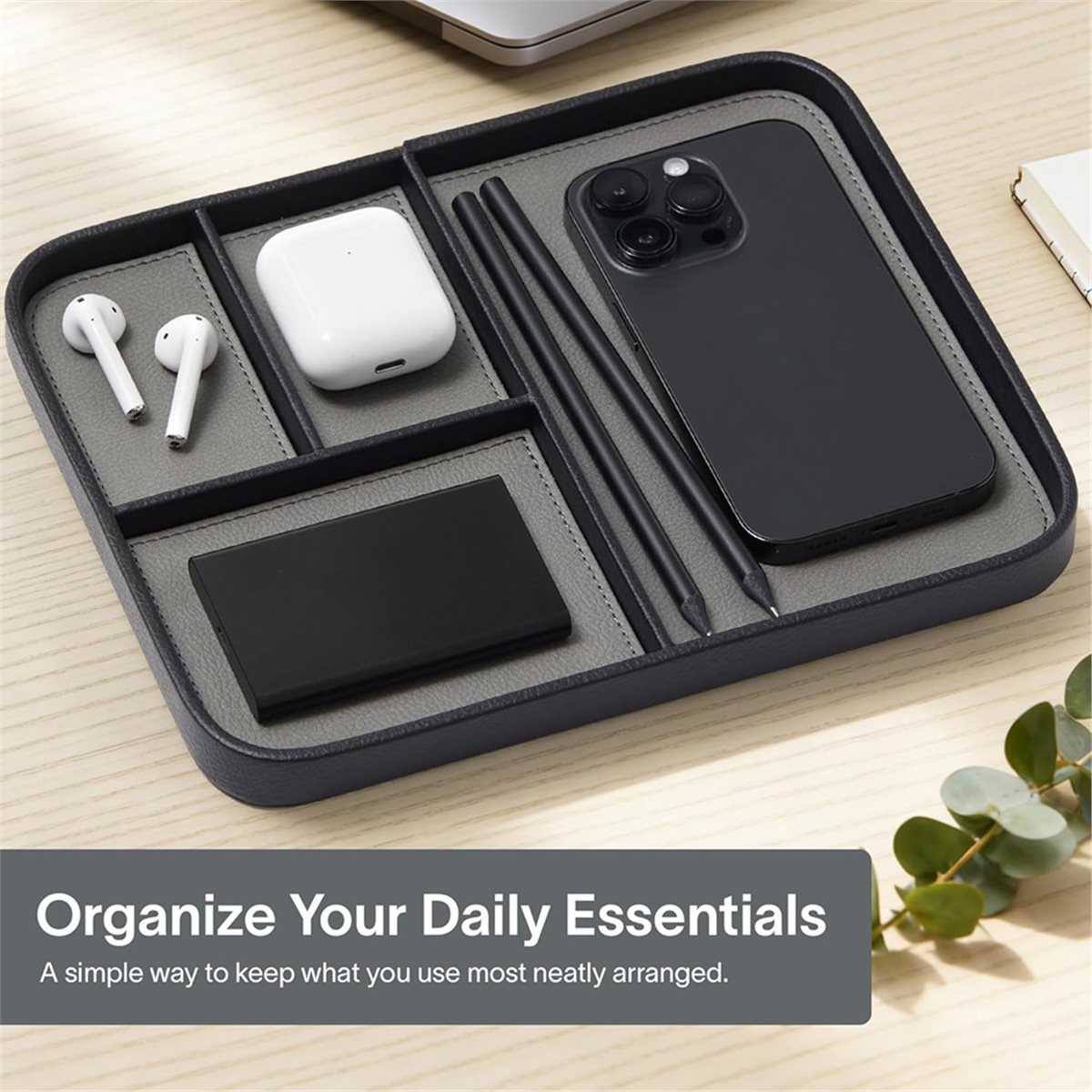 คำแนะนำ     ถาดใส่ของหนังแท้สำ - Valet Tray Nightstand Organizer Leather บทวิจารณ์และราคา