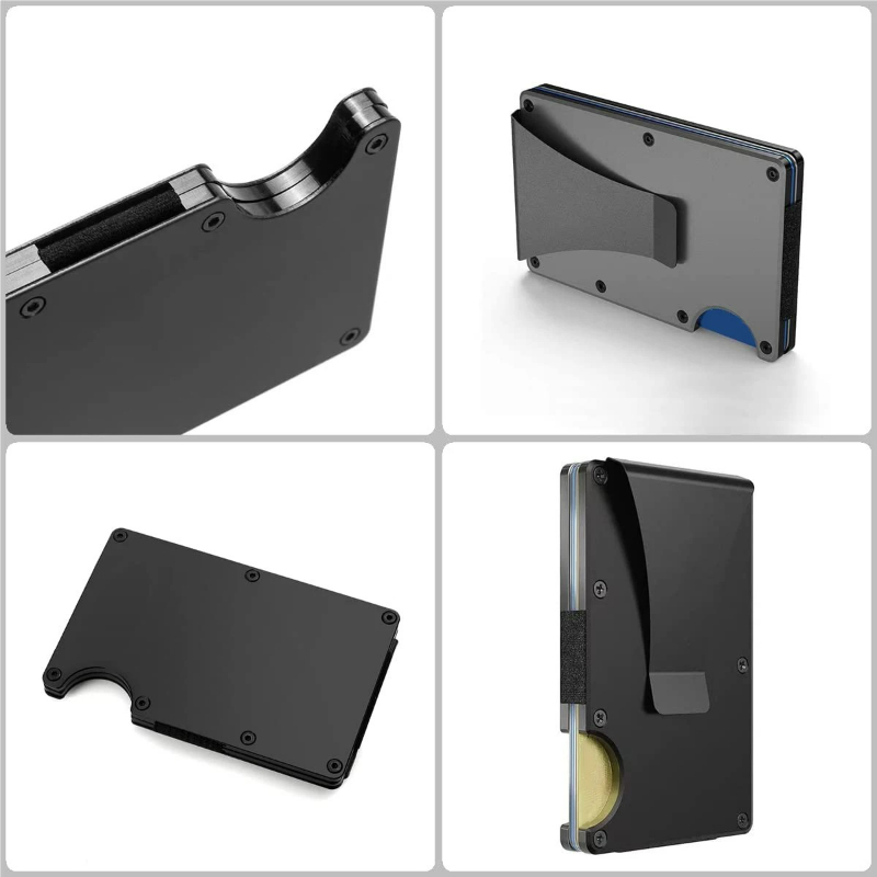 กระเป๋าสตางค์มินิมอลลิสต์แบบบา - Money Clip Minimalist Rfid Blocking บทวิจารณ์และราคา