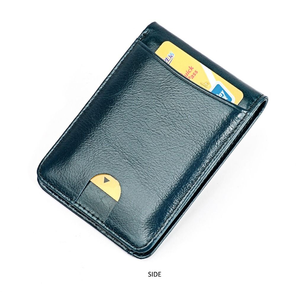 กระเป๋าสตางค์หนังแท้ทรงบางสำหร - Money Clip Minimalist Rfid Blocking บทวิจารณ์และราคา