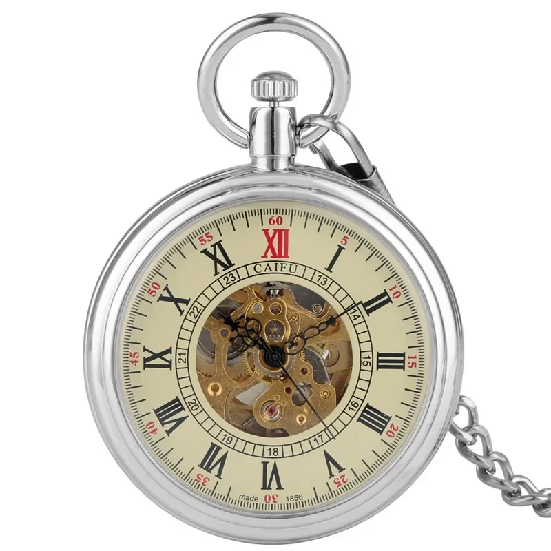 Vintage Automatic Self Winding - Pocket Watch Mechanical Skeleton Vintage บทวิจารณ์และราคา