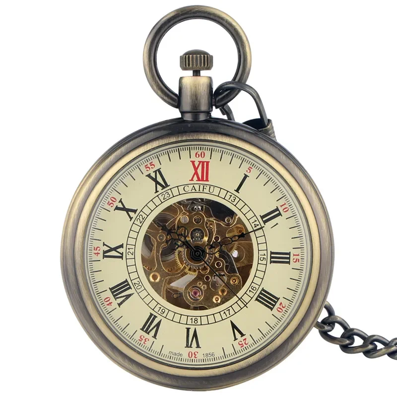 Vintage Automatic Self Winding - Pocket Watch Mechanical Skeleton Vintage บทวิจารณ์และราคา