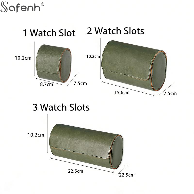 กล่องเก็บนาฬิกาหนังแท้สุดหรู 1 - Watch Travel Roll Case 3 Slots Leather บทวิจารณ์และราคา
