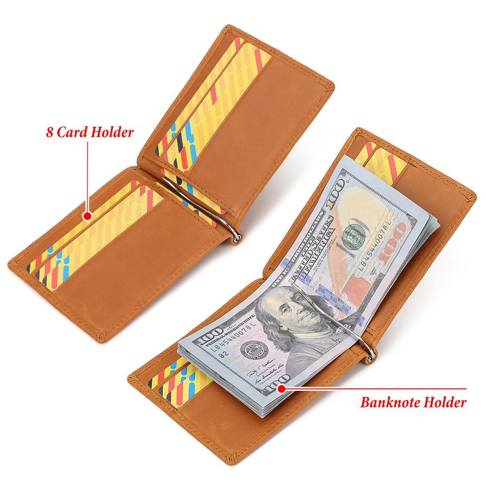 กระเป๋าเงินแบบบางผู้ชายมีกระเป - Money Clip Minimalist Rfid Blocking บทวิจารณ์และราคา