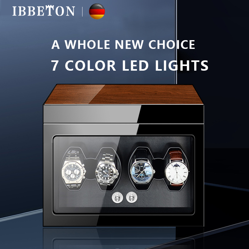 IBBTON 2/3/4/6/9ช่องนาฬิกาไขลา - Watch Winder 4 Watches Automatic Silent บทวิจารณ์และราคา
