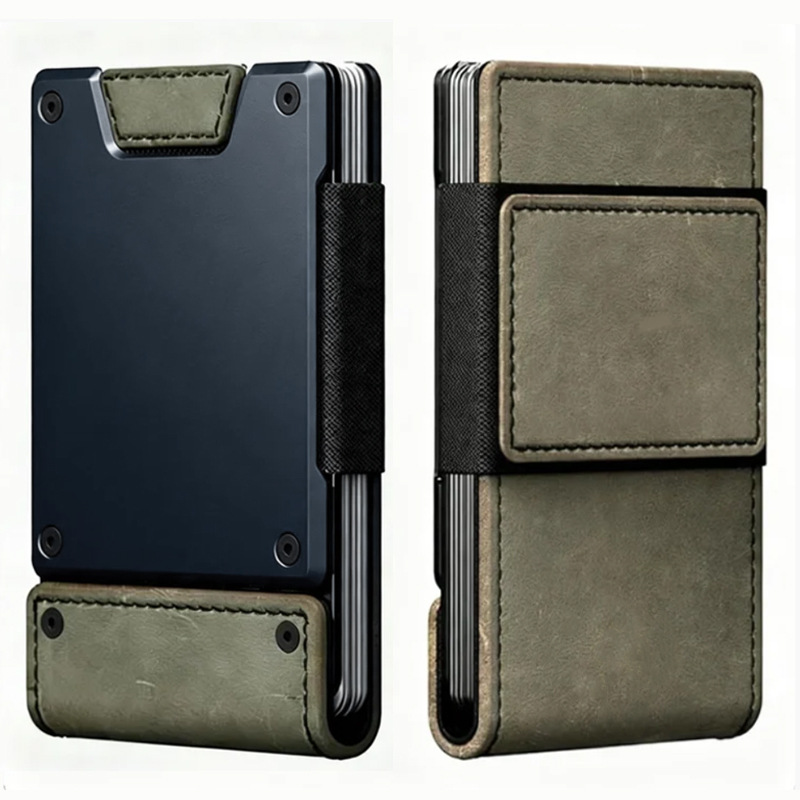 กระเป๋าใส่บัตรเครดิตโลหะป้องกั - Money Clip Minimalist Rfid Blocking บทวิจารณ์และราคา