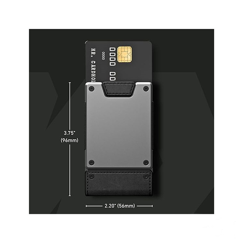 กระเป๋าใส่บัตรเครดิตโลหะป้องกั - Money Clip Minimalist Rfid Blocking บทวิจารณ์และราคา