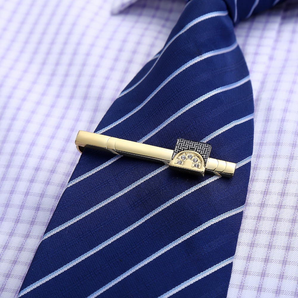 ชุดกระดุมข้อมือและที่หนีบเนคไท - Tie Clip Bar Set Stainless Steel บทวิจารณ์และราคา