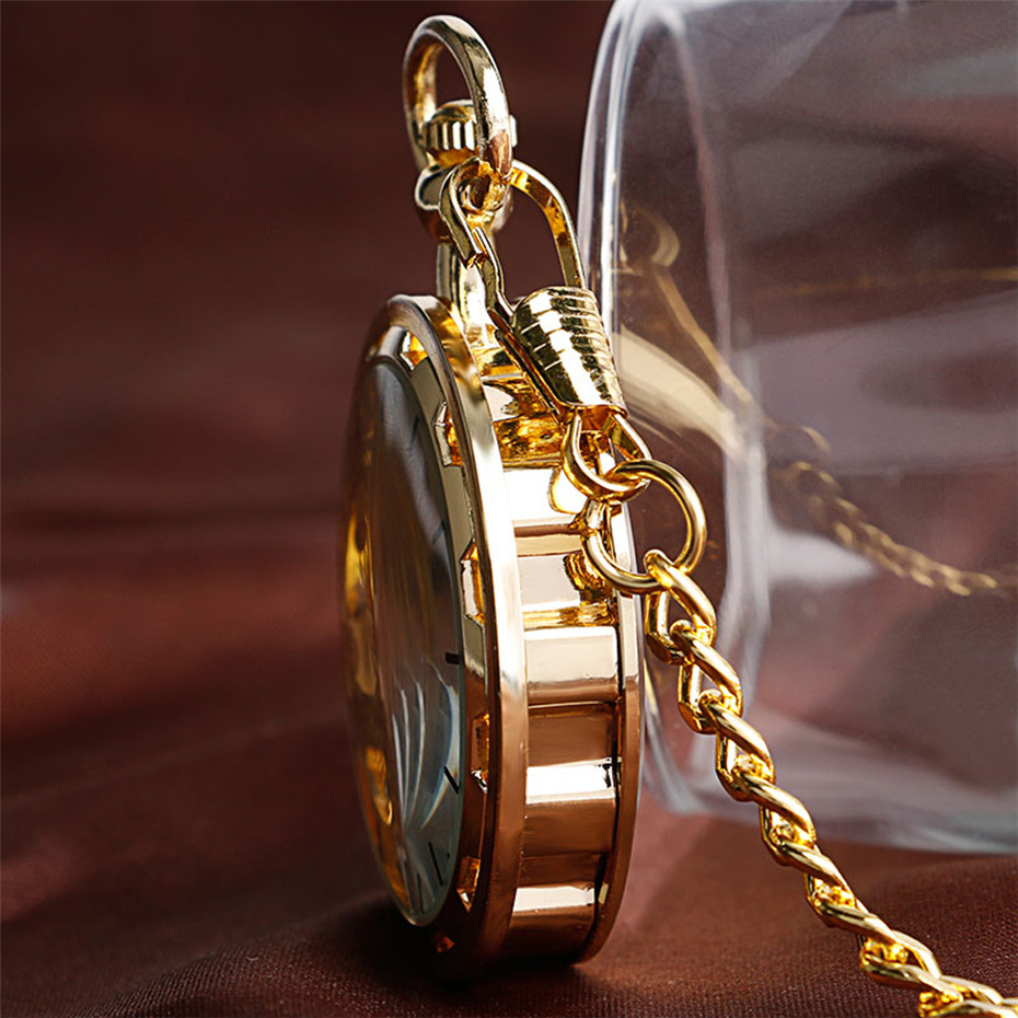 นาฬิกาพกแบบโปร่งใส โครงกระดูกก - Pocket Watch Mechanical Skeleton Vintage บทวิจารณ์และราคา